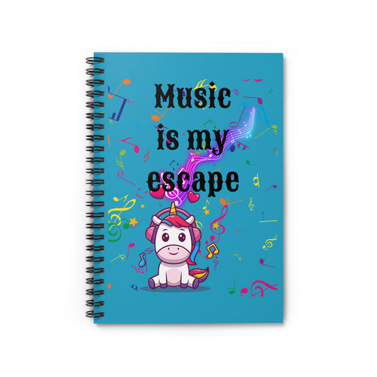 Music is Spiral Notebook - Ruled Line
