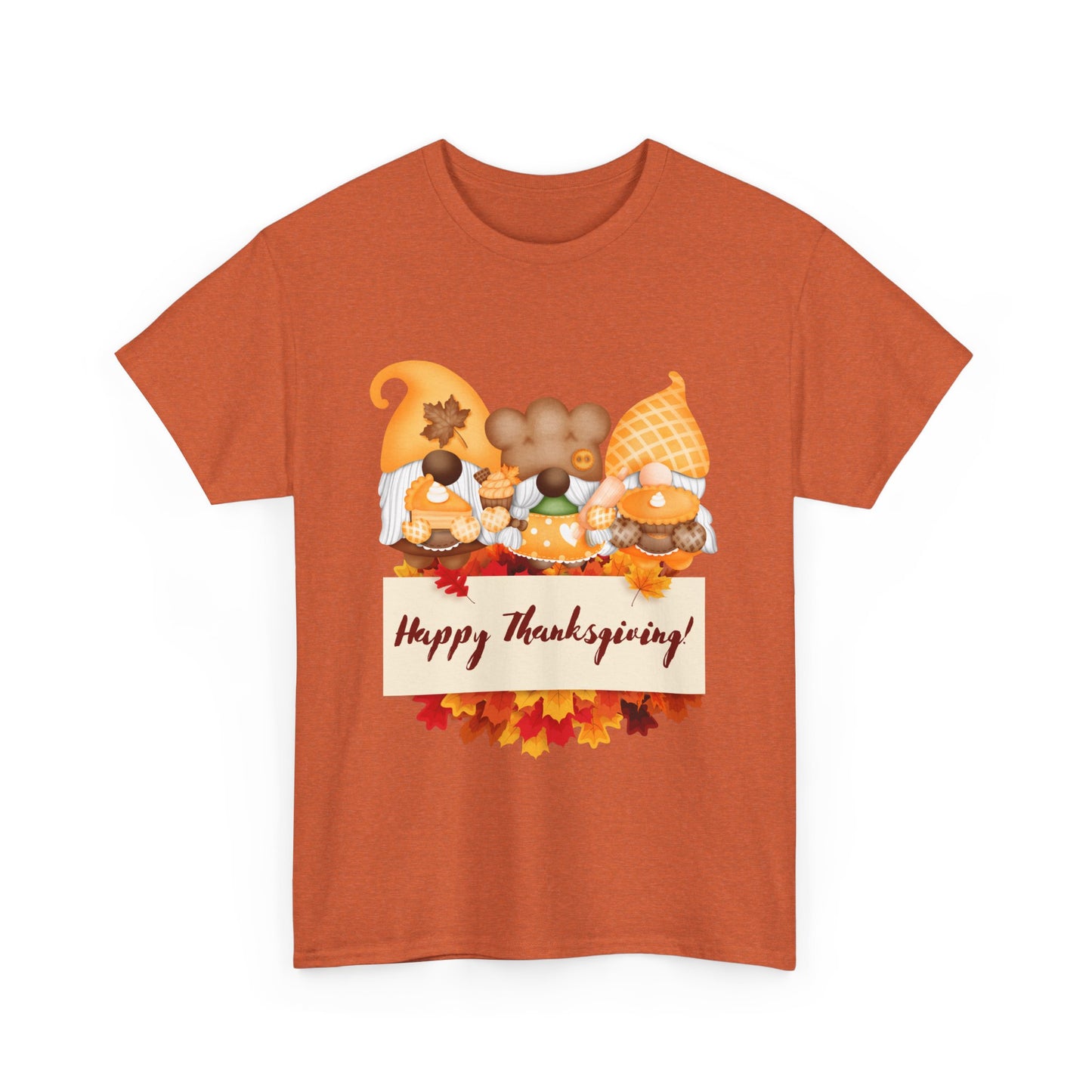 Gnome Thanksgiving Unisex Heavy Cotton Tee