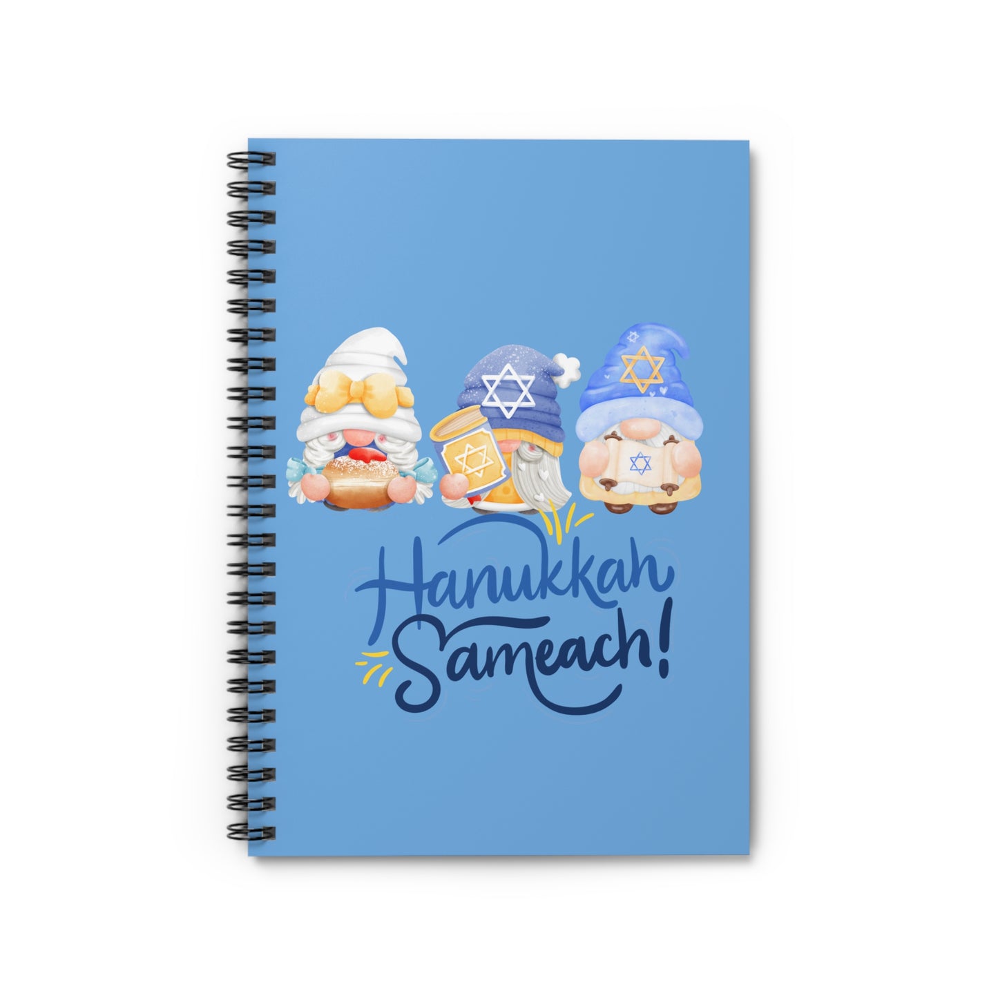 Hanukkah Gnomes Spiral Notebook - Ruled Line