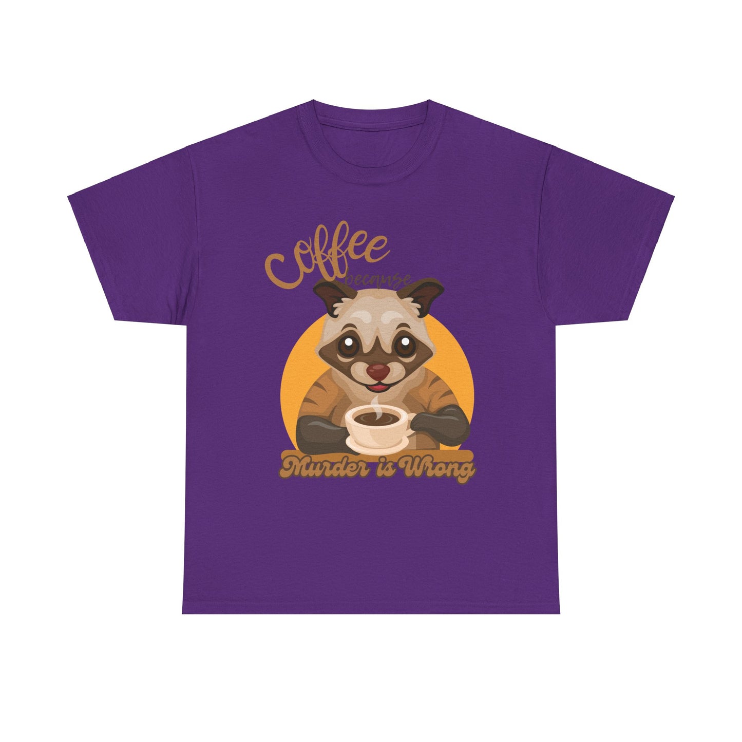 Coffee Unisex Heavy Cotton Tee