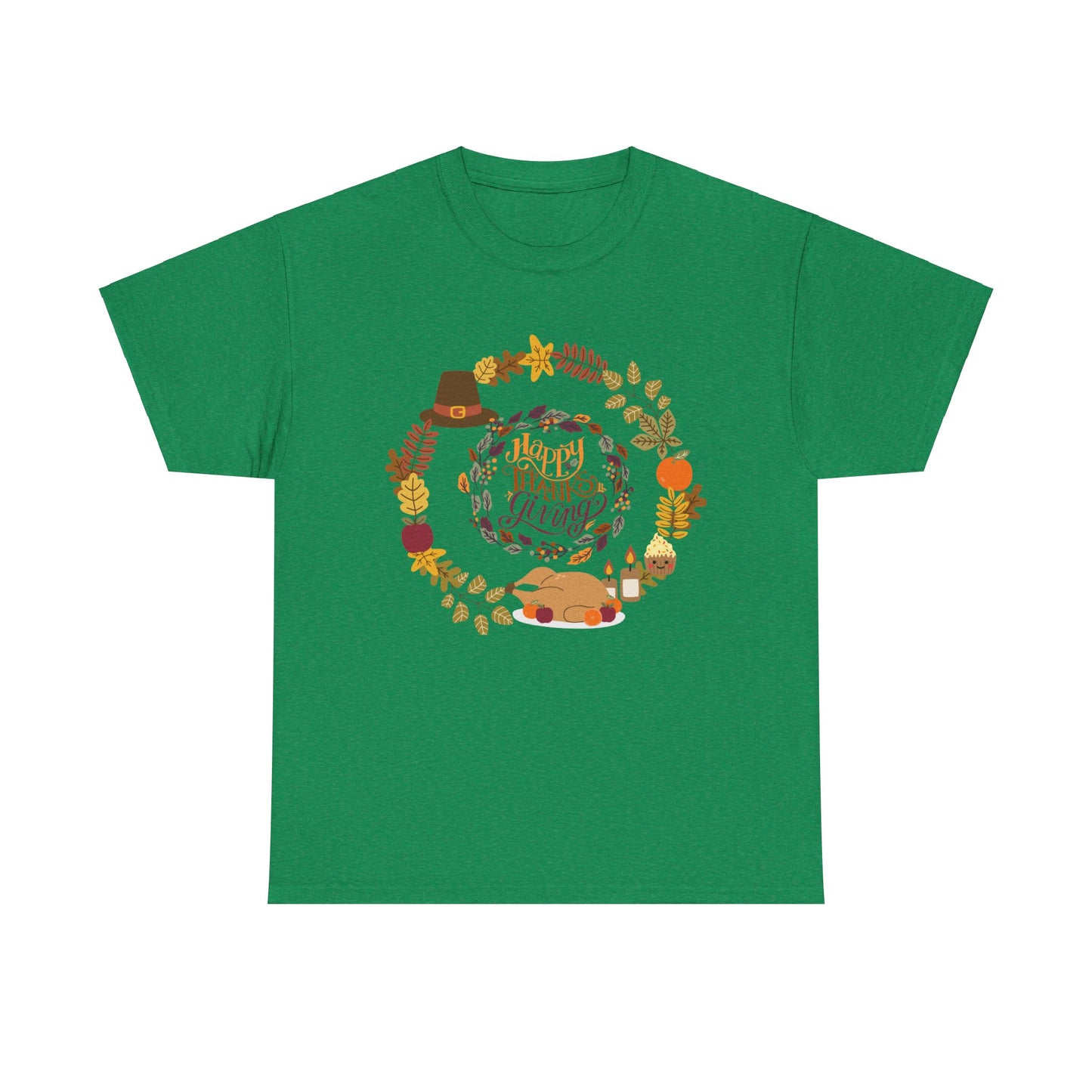 Happy Thanksgiving Unisex Heavy Cotton Tee