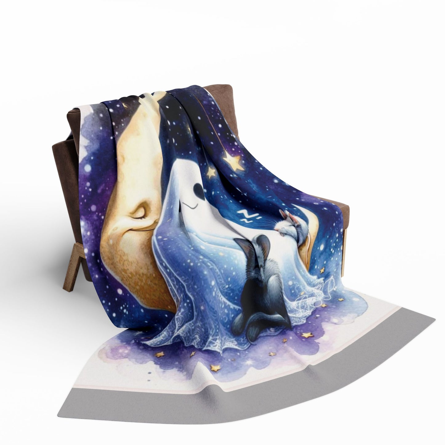 Happy Ghost Arctic Fleece Blanket