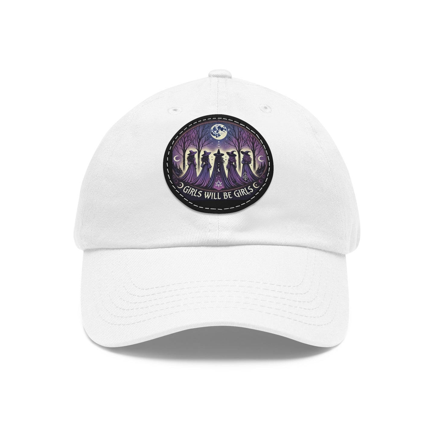 Girls will be Girls Hat with Leather Patch (Round)