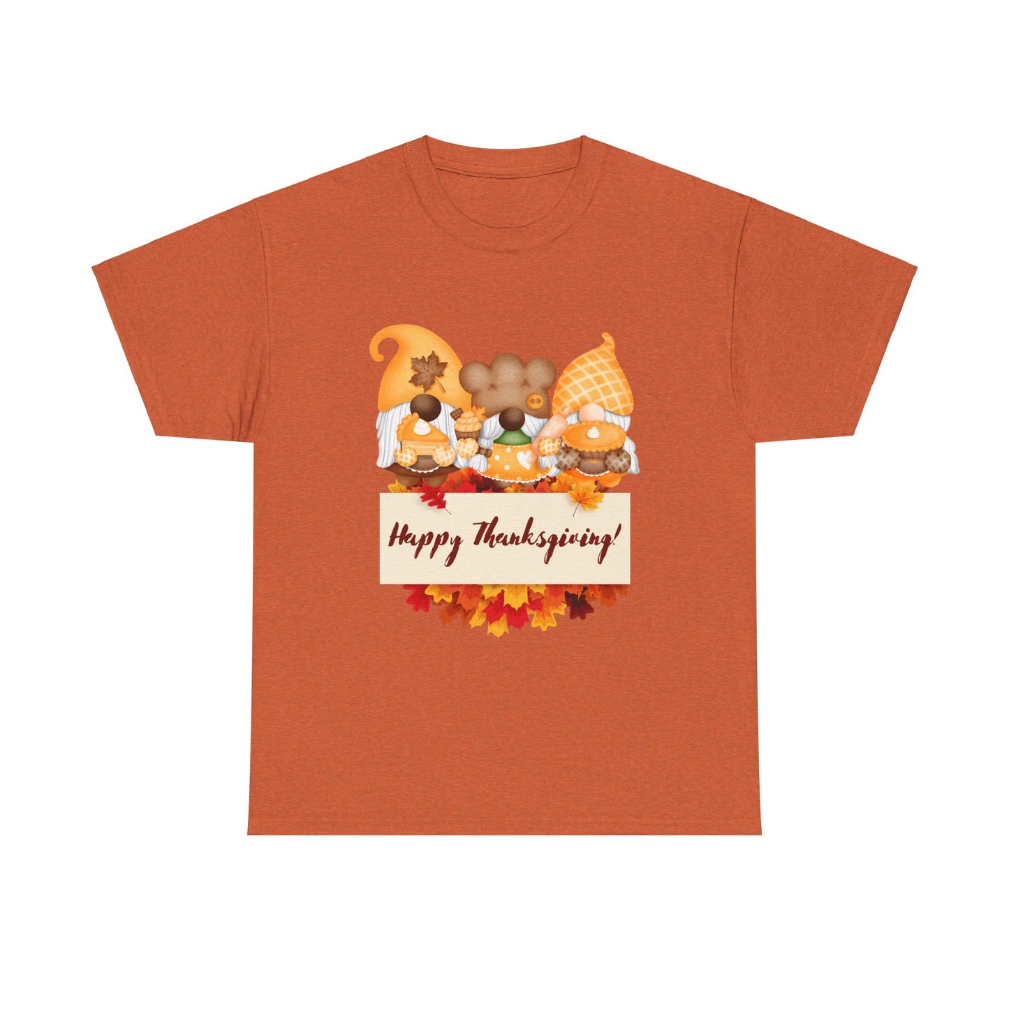 Gnome Thanksgiving Unisex Heavy Cotton Tee