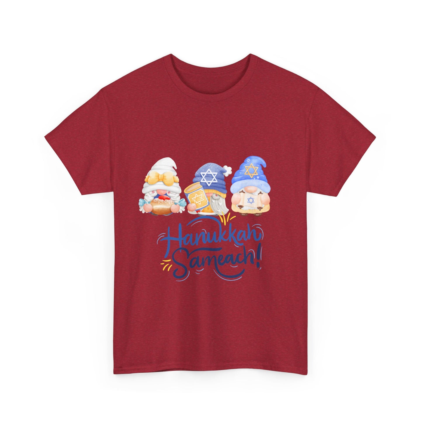 Hanukkah Gnomes Unisex Heavy Cotton Tee