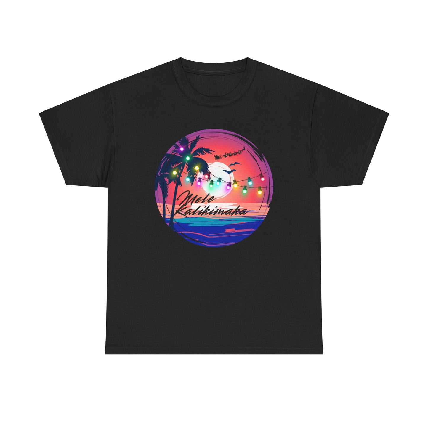 Mele Kalikimaka Unisex Heavy Cotton Tee
