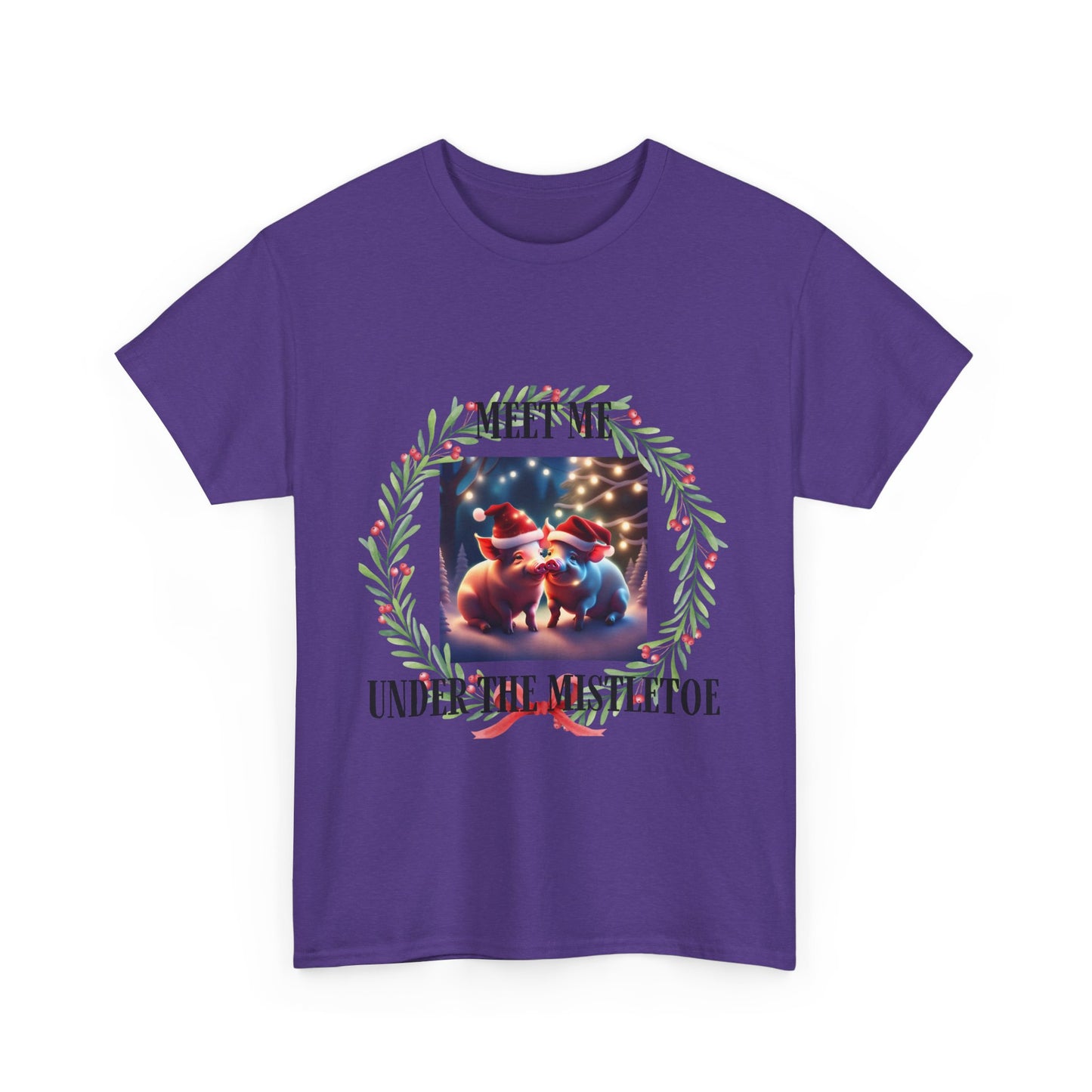 Xmas Pigs Unisex Heavy Cotton Tee