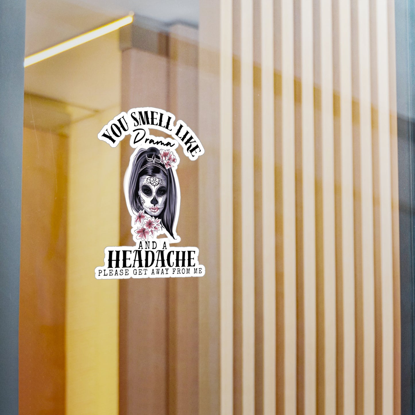 Smells like Drama Kiss-Cut Vinyl Decals