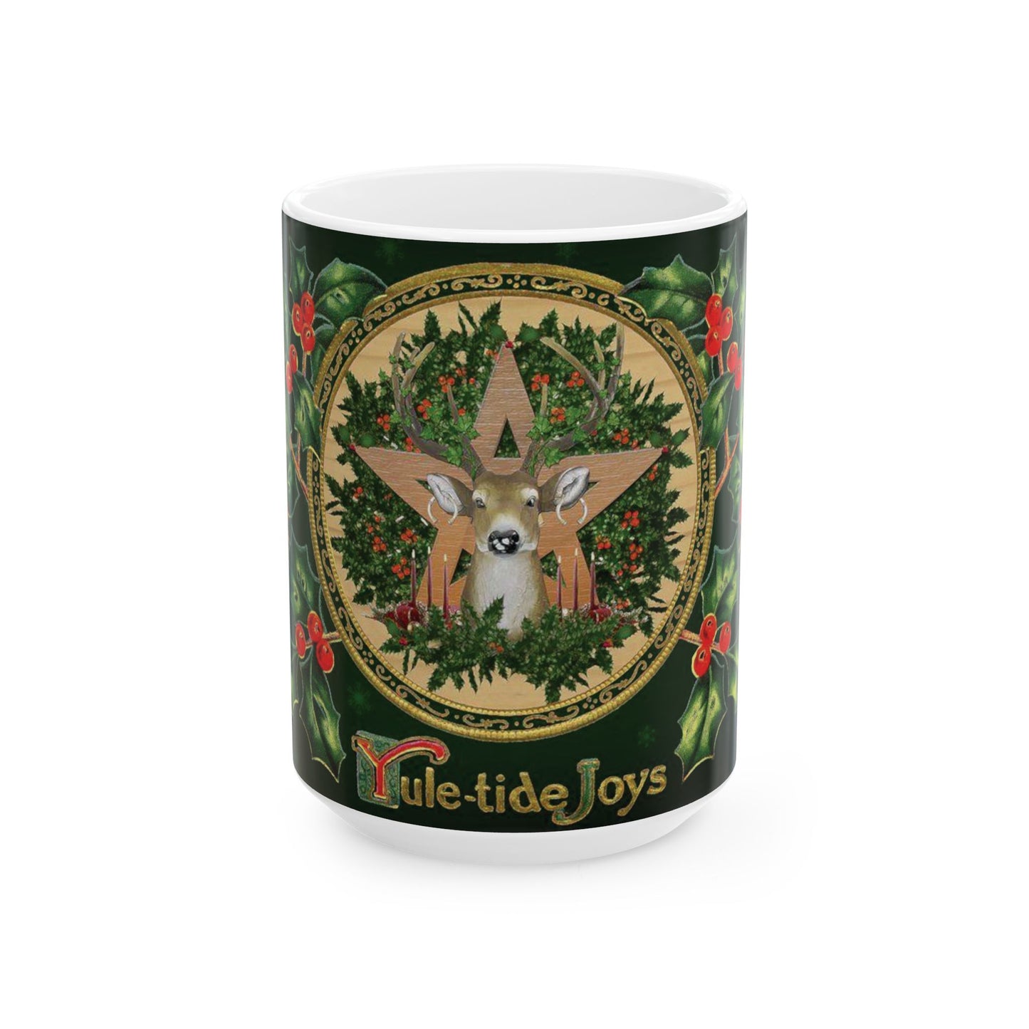 Yuletide Joy Ceramic Mug, (15oz)