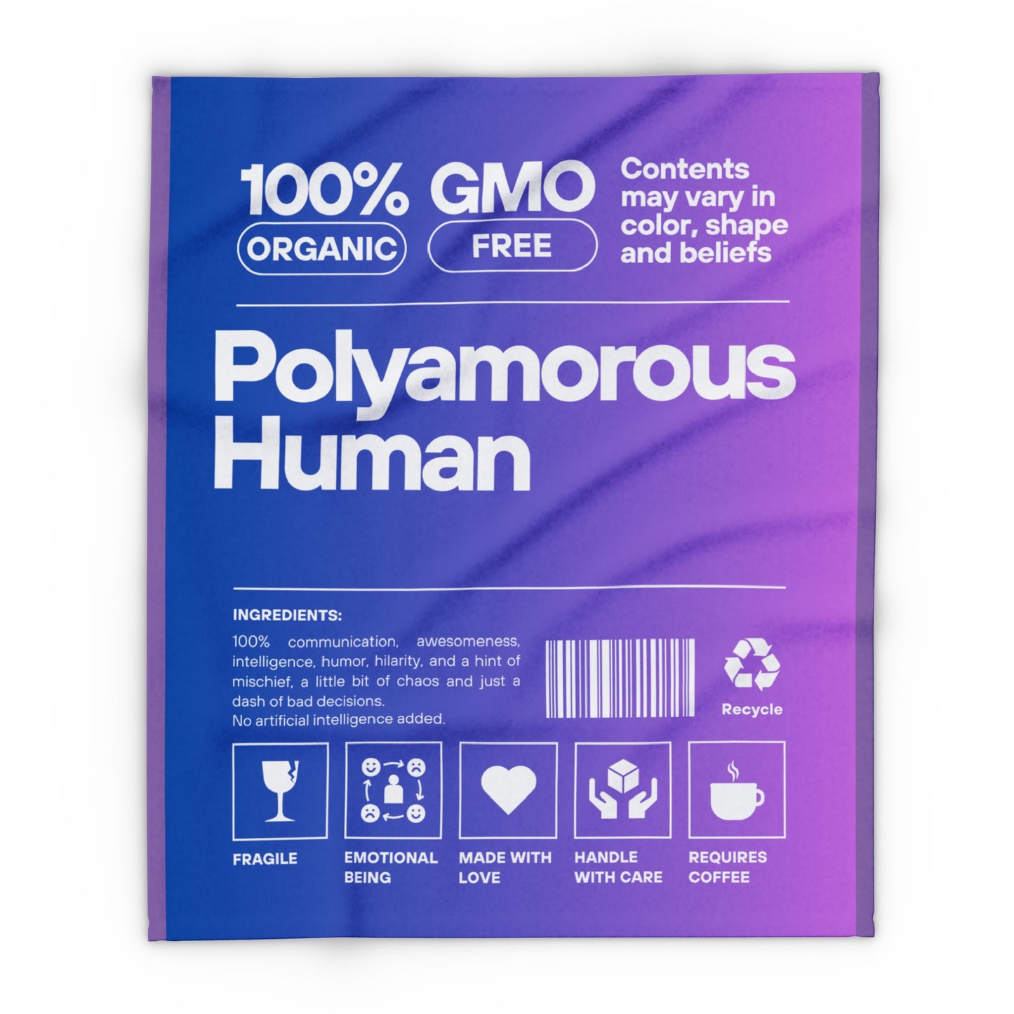Polyamorous Arctic Fleece Blanket