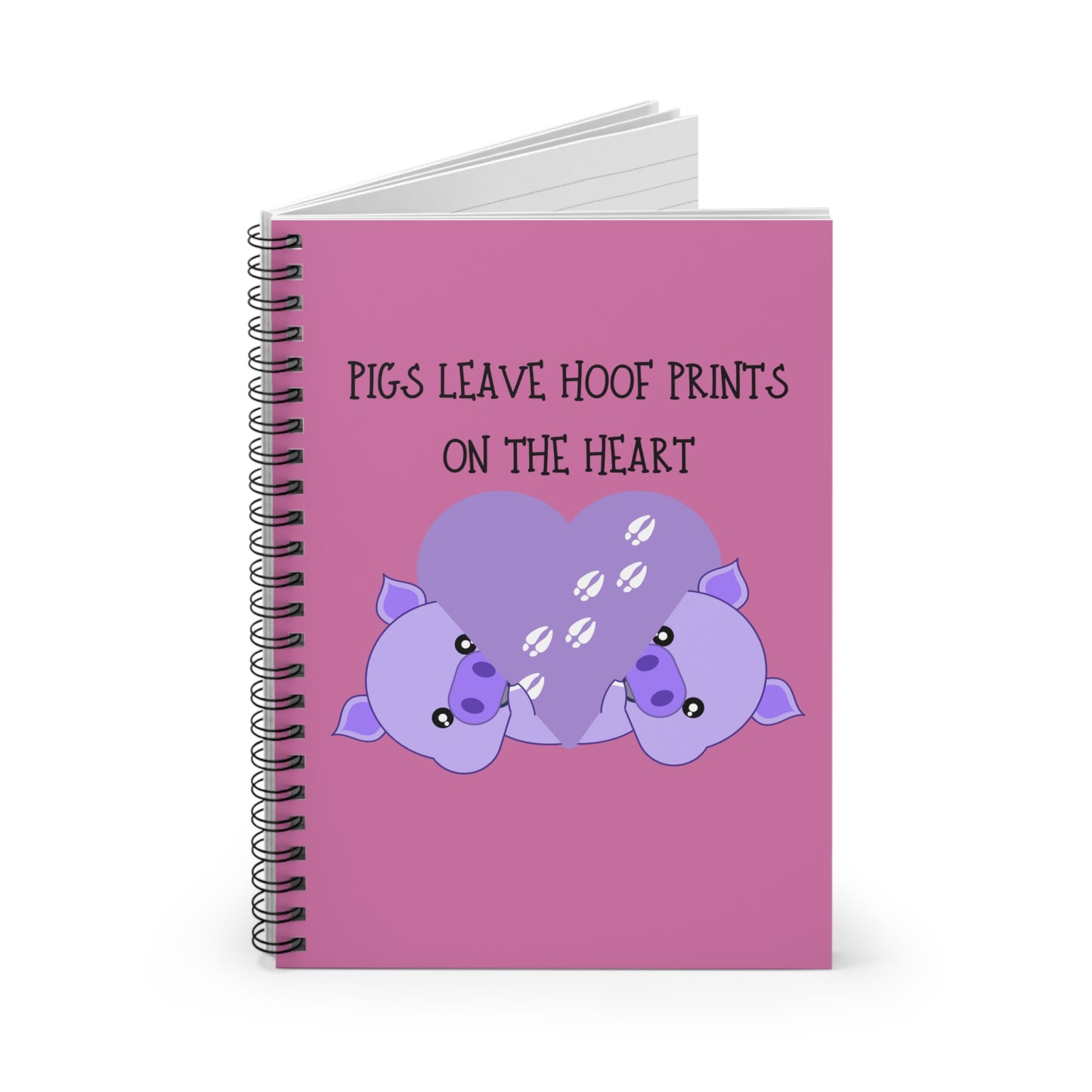 Pigs leave Spiral Notebook - Ruled Line
