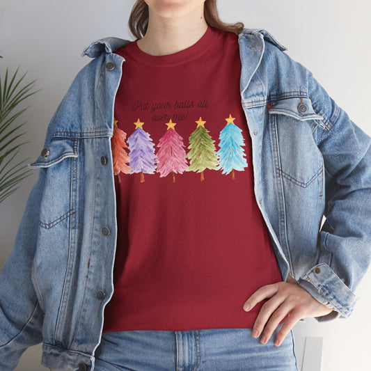 Christmas trees Unisex Heavy Cotton Tee