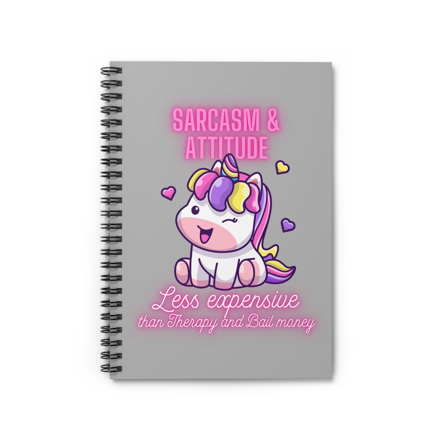 Sarcasm & attitude Spiral Notebook - Ruled Line