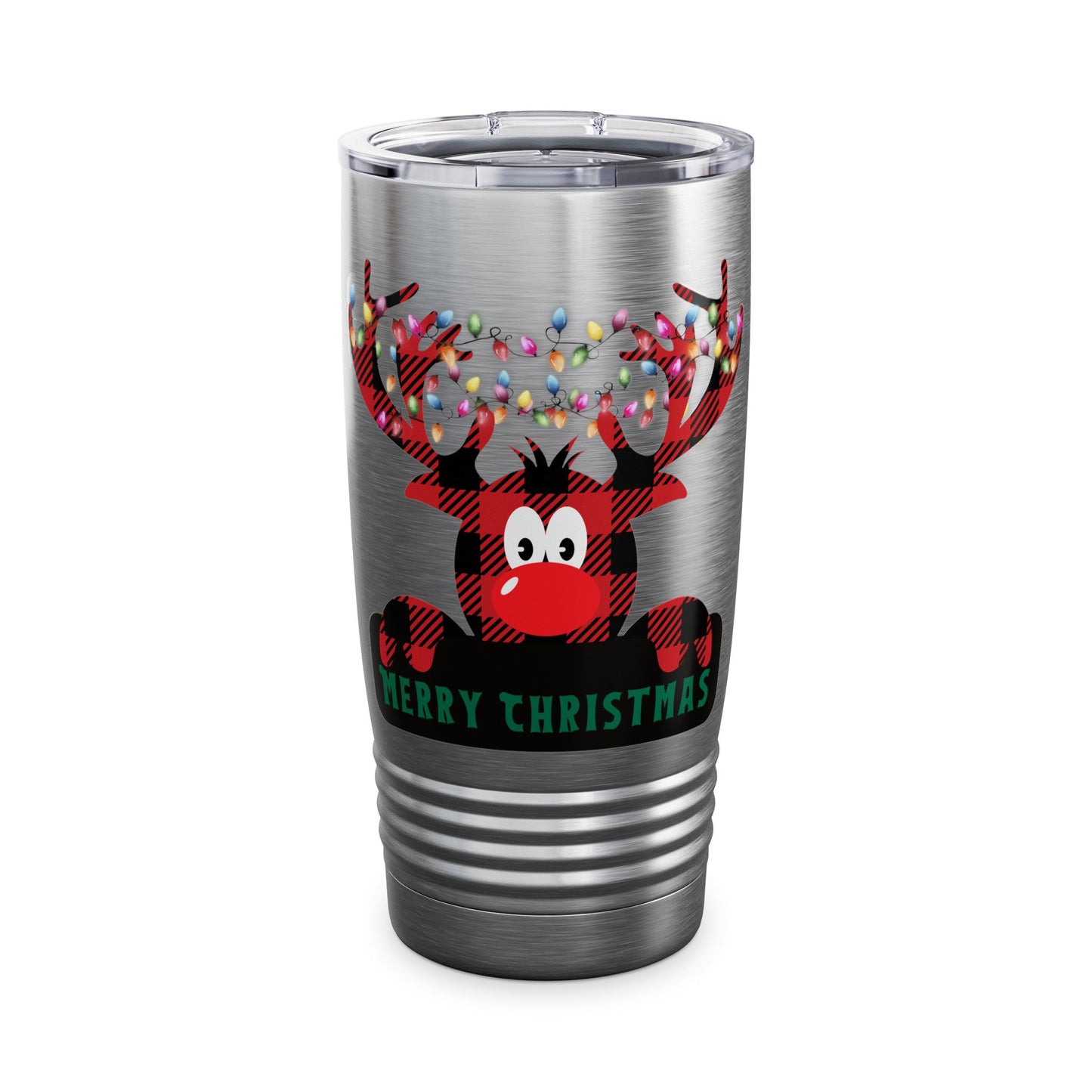 Plaid Deer Ringneck Tumbler, 20oz