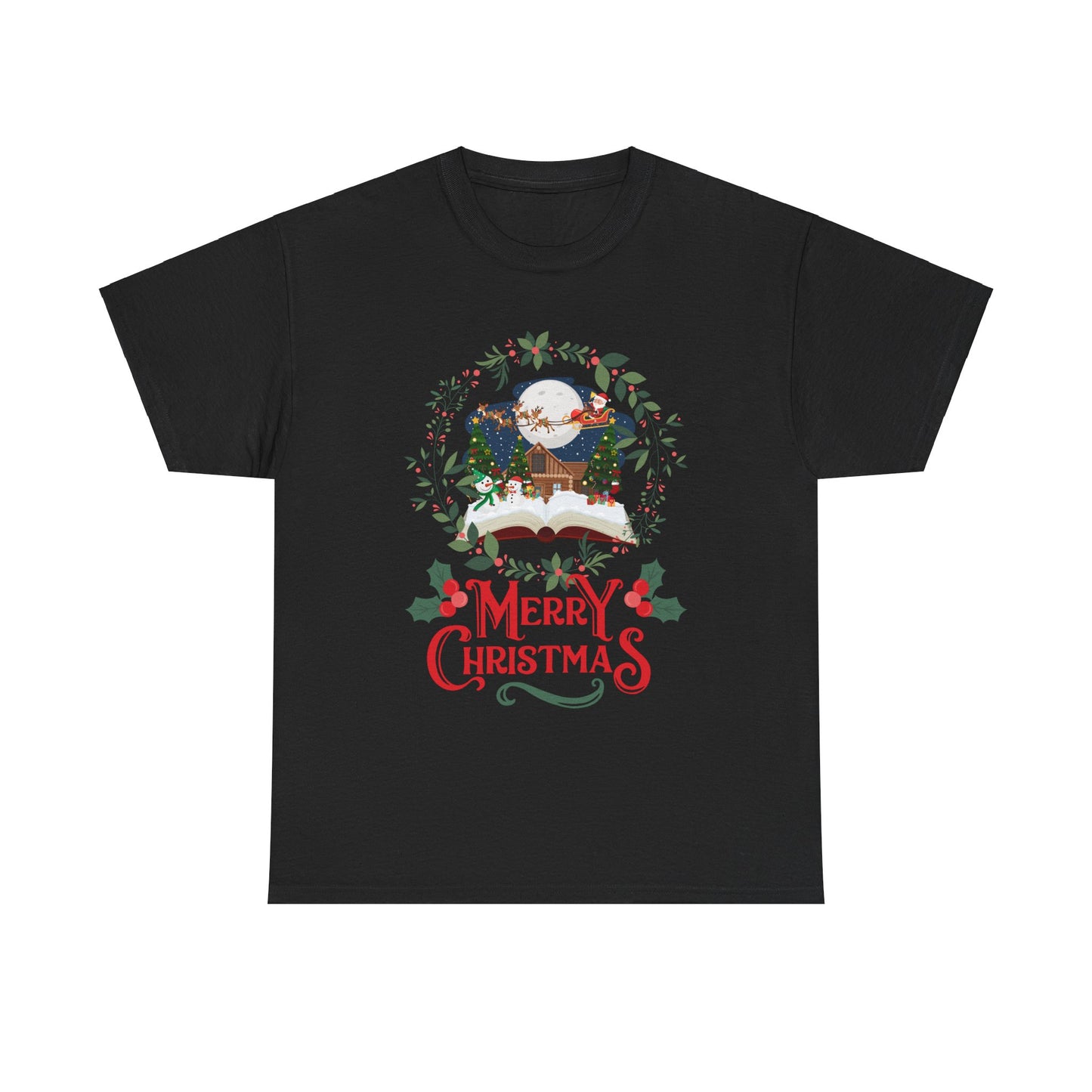 Merry Christmas Unisex Heavy Cotton Tee