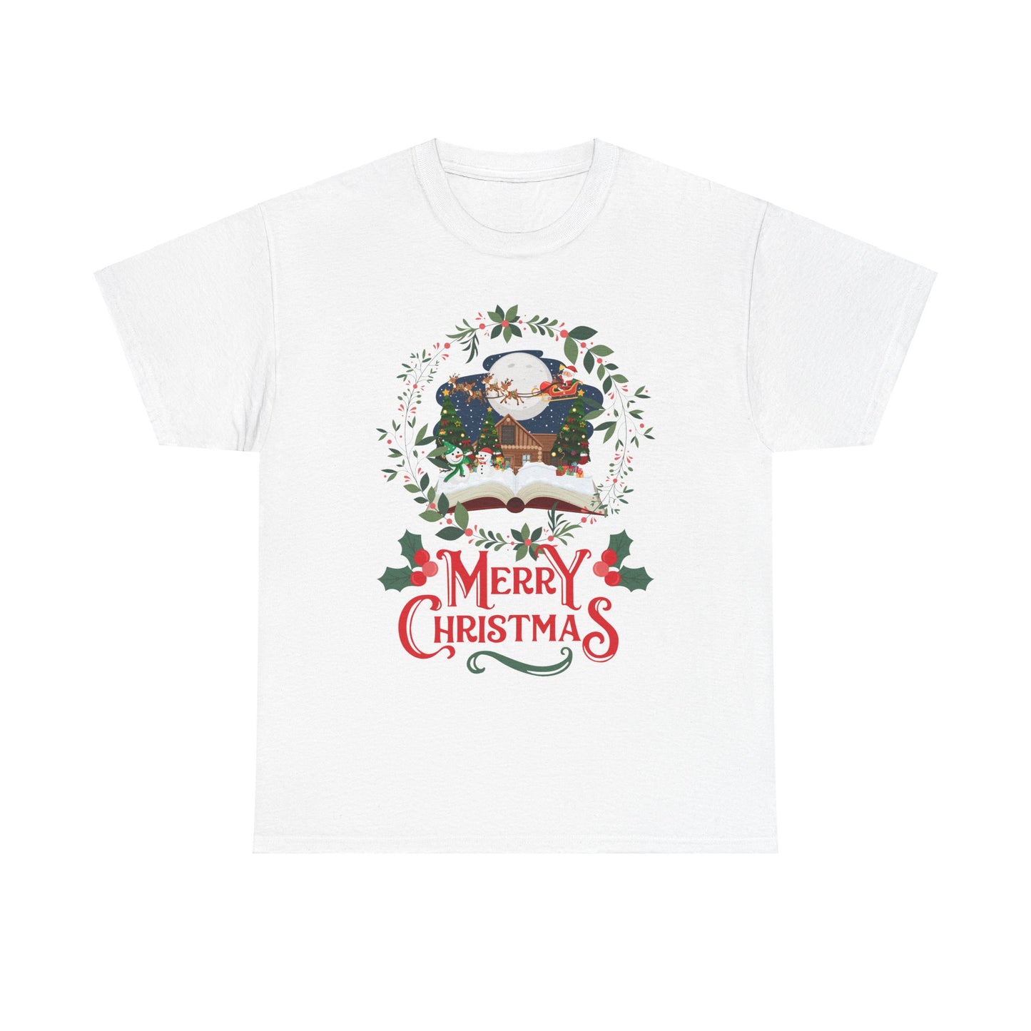 Merry Christmas Unisex Heavy Cotton Tee