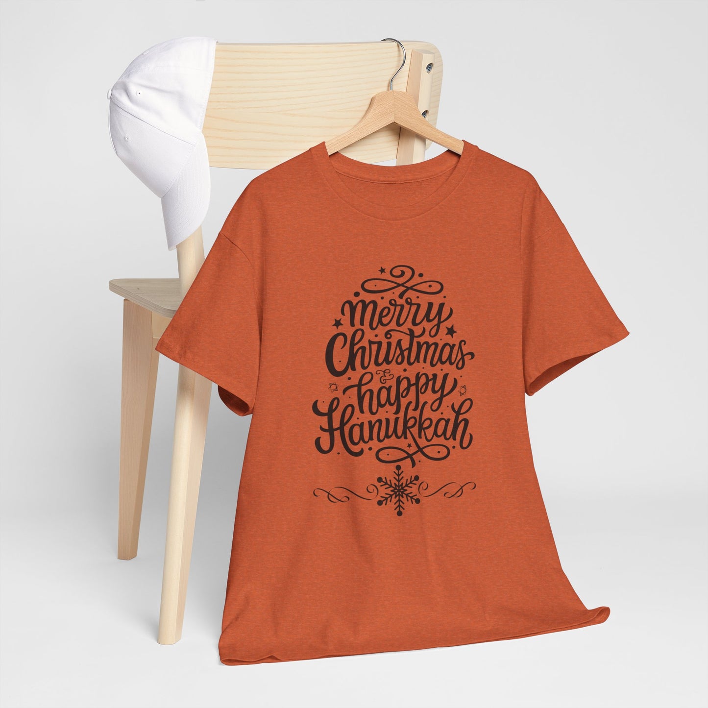 Merry Hanukkah Unisex Heavy Cotton Tee