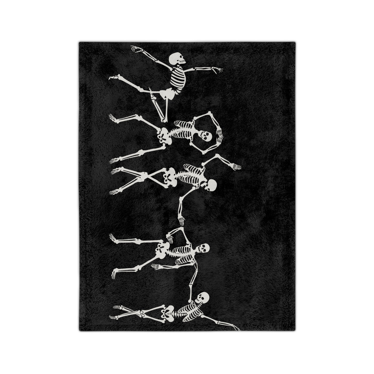 Dancing Skeleton Velveteen Microfiber Blanket