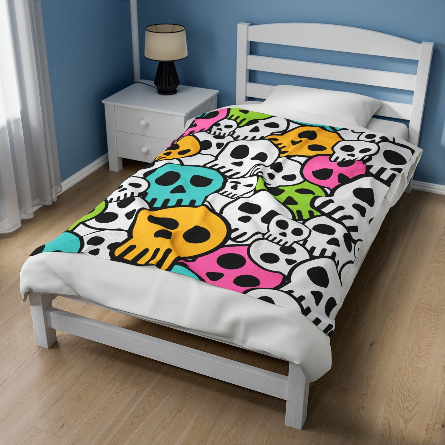 Skulls Velveteen Plush Blanket