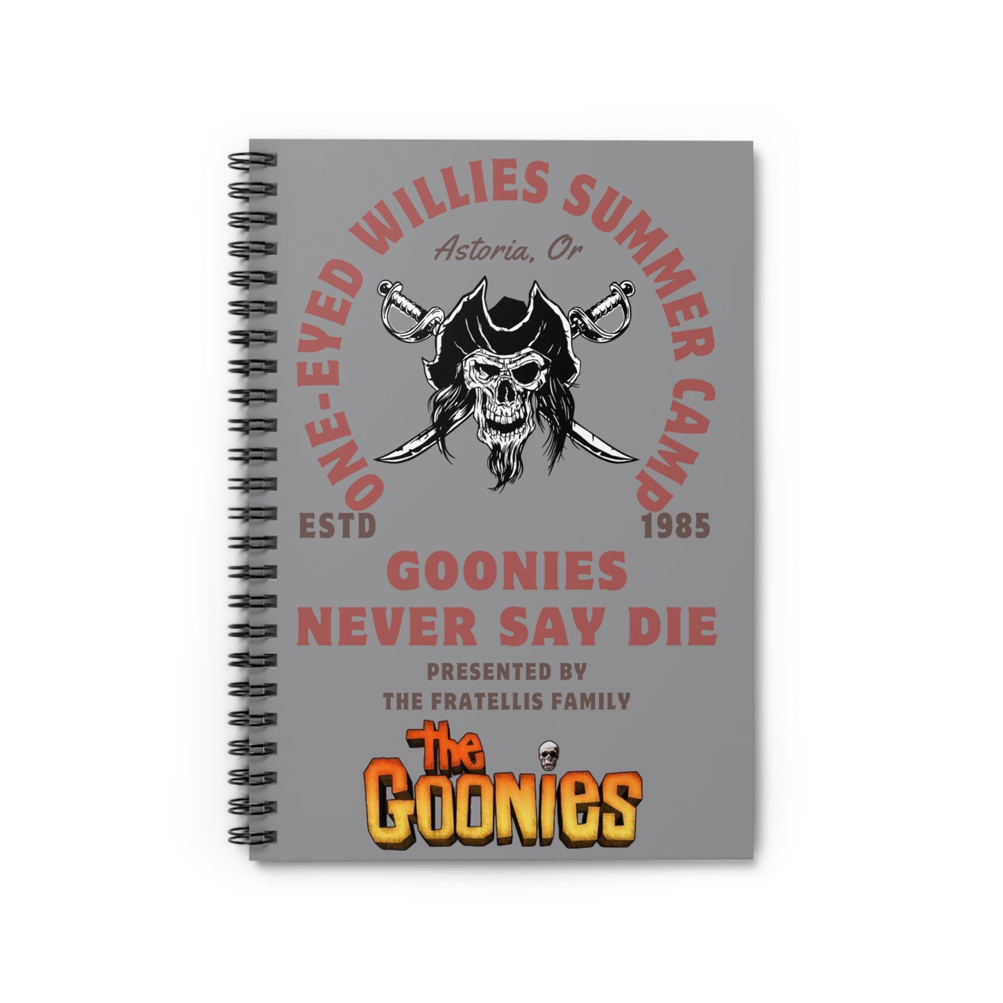 One Eyed Willy Spiral Notebook - Ruled Line