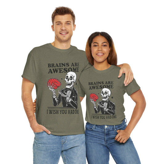 Brains Unisex Heavy Cotton Tee