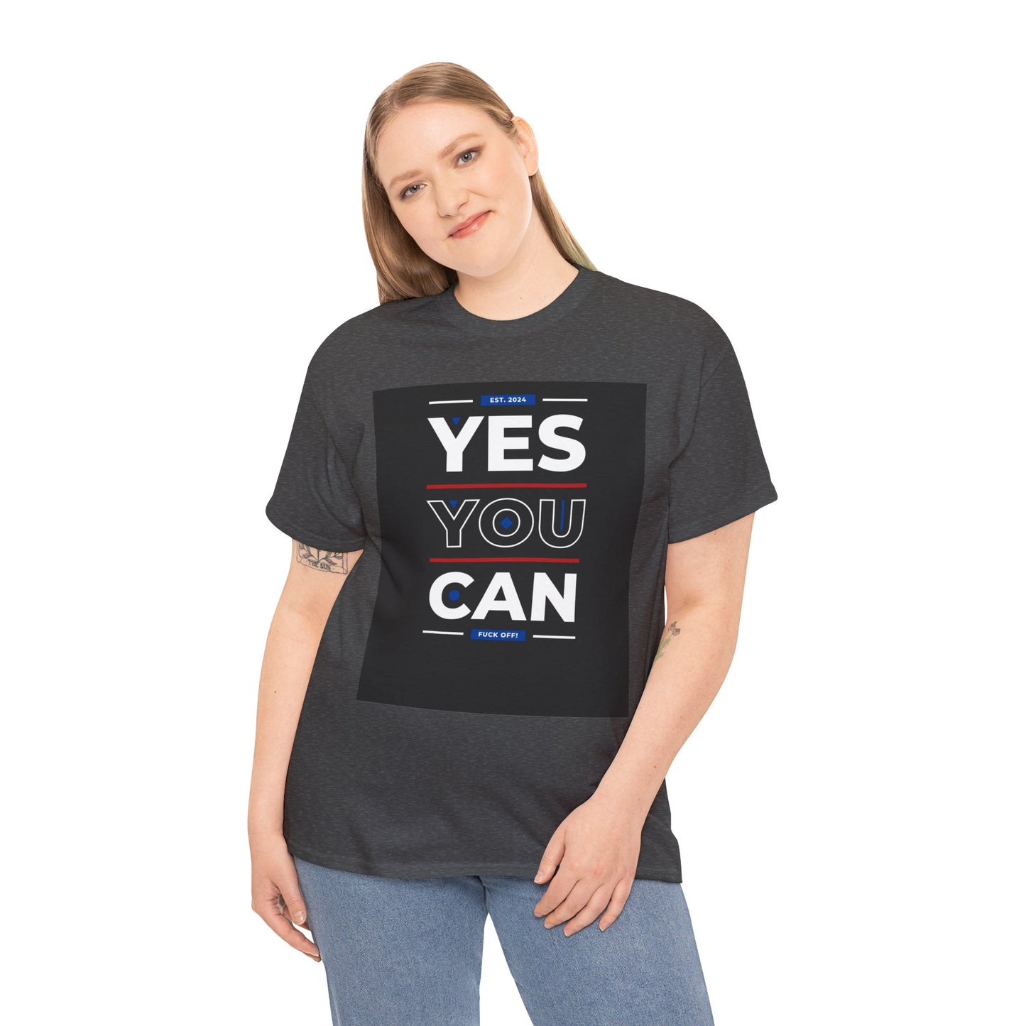 Yes You Can Unisex Heavy Cotton Tee