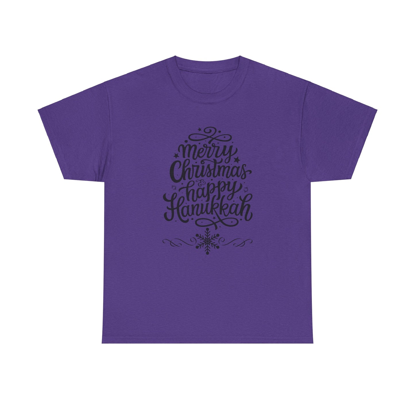 Merry Hanukkah Unisex Heavy Cotton Tee