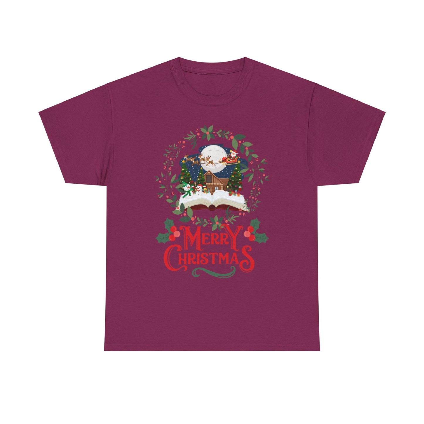 Merry Christmas Unisex Heavy Cotton Tee