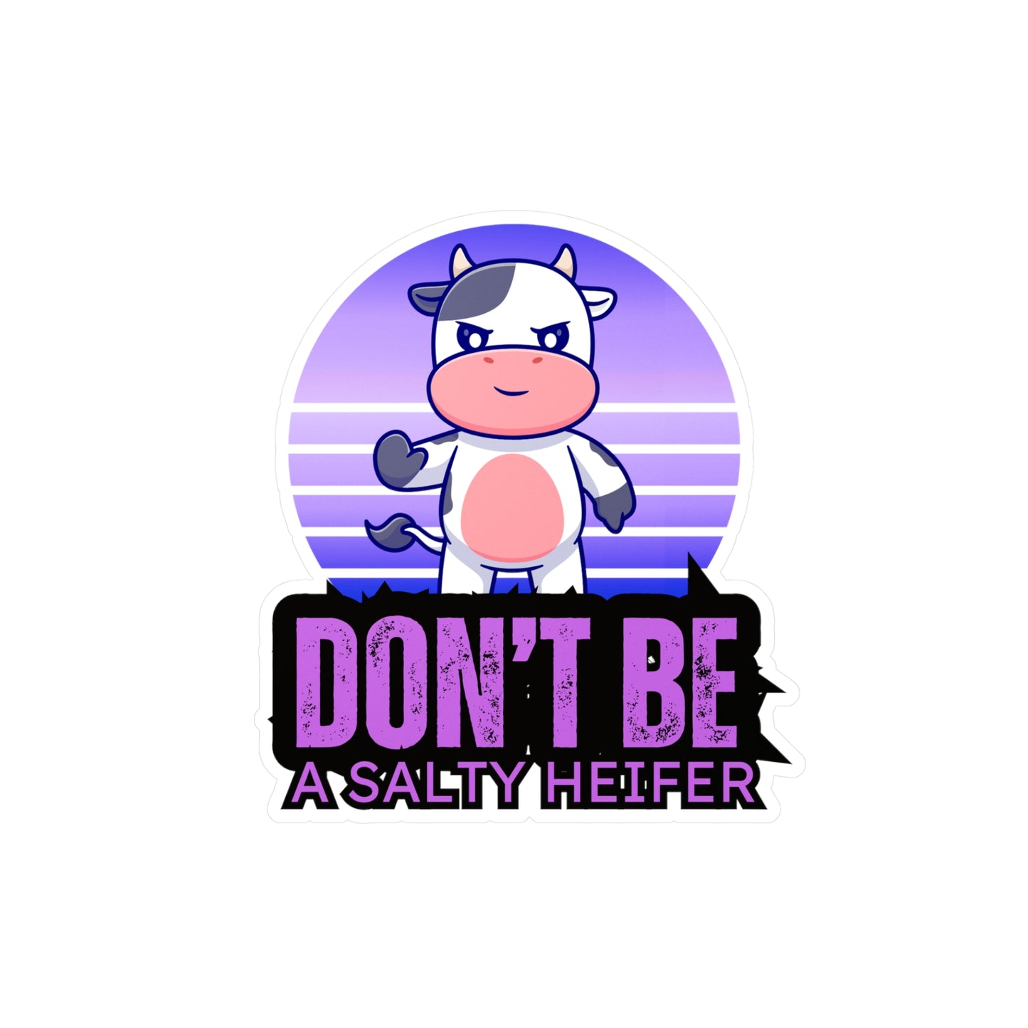 Salty Heifer Kiss-Cut Vinyl Decals