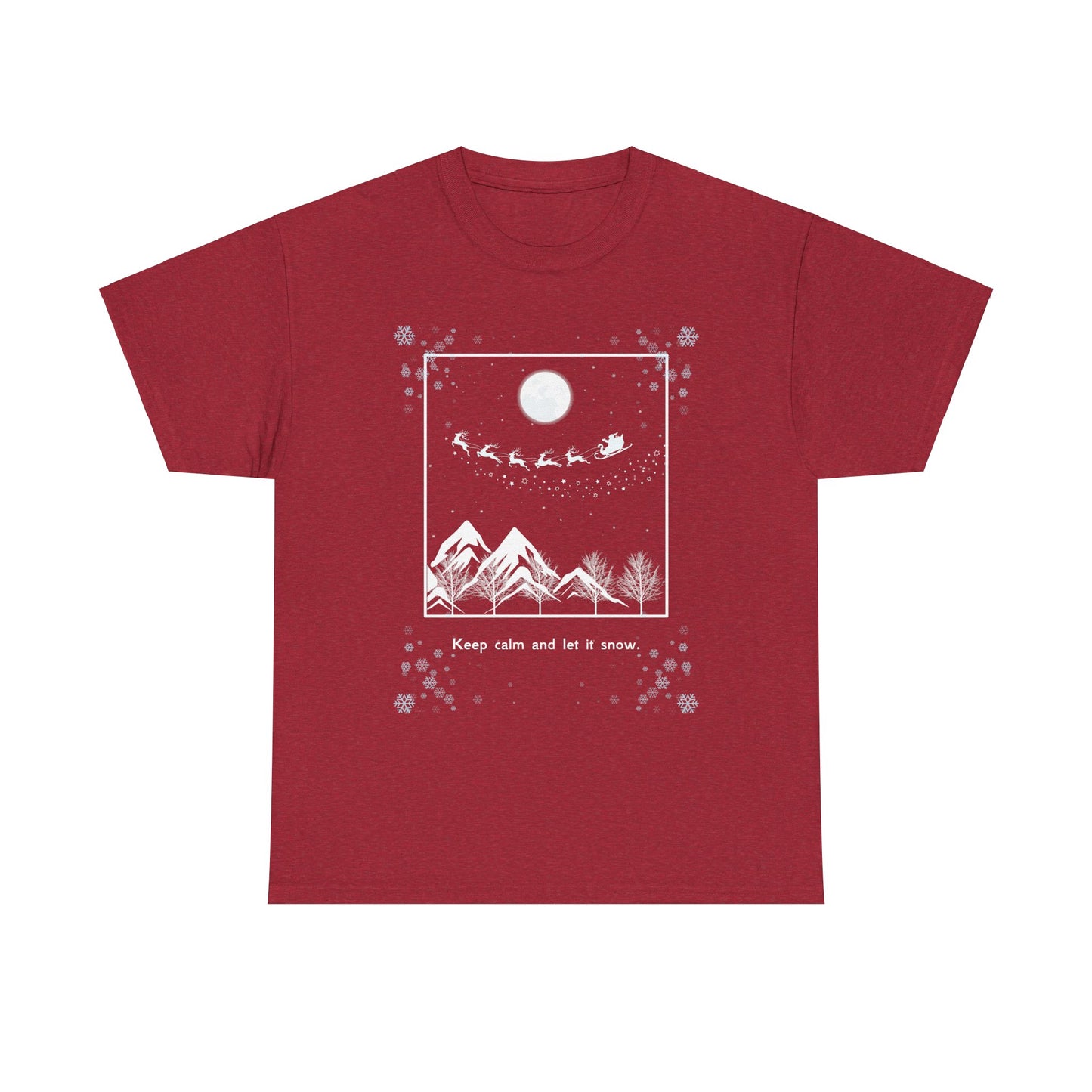 Let it Snow Unisex Heavy Cotton Tee