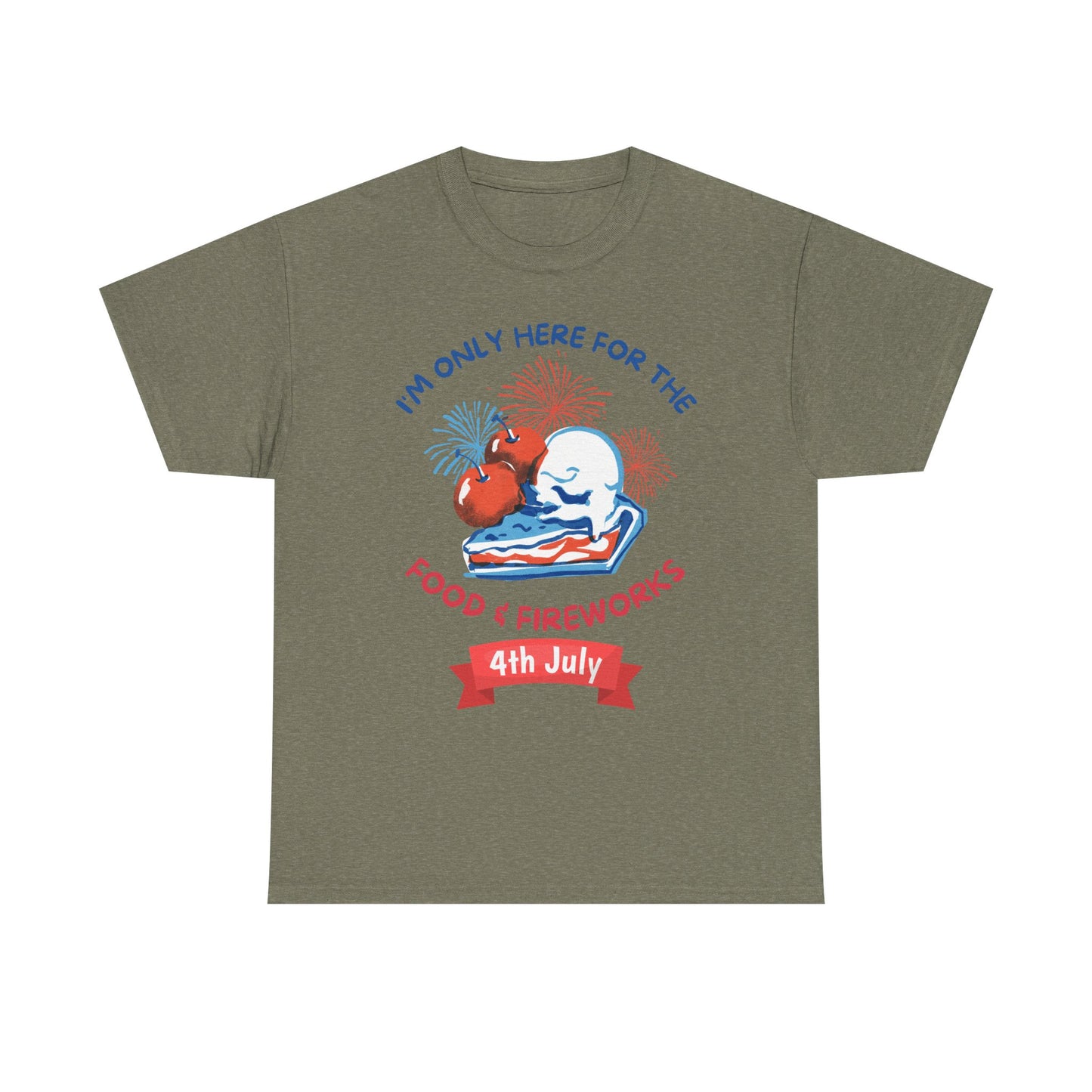 Food & Fireworks Unisex Heavy Cotton Tee