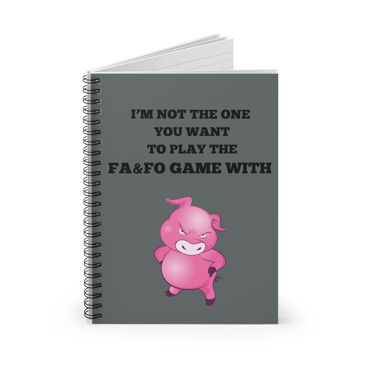 I'm Not The One To Play Spiral Notebook - Ruled Line