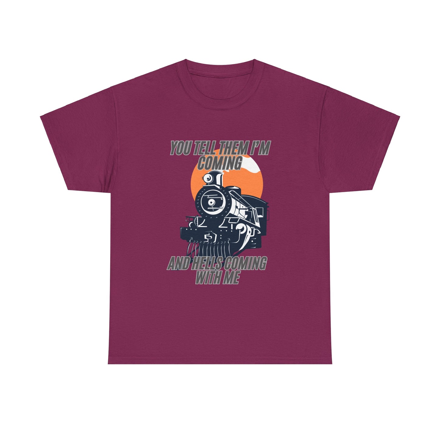 Hell's Coming Unisex Heavy Cotton Tee