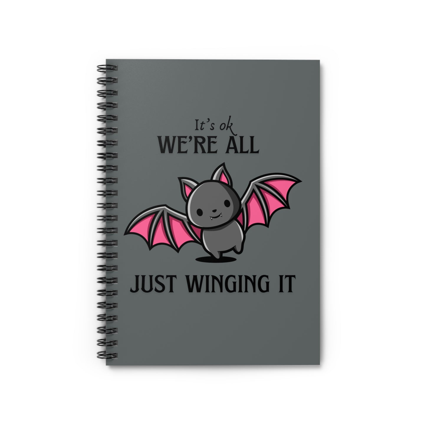 It's Ok Spiral Notebook - Ruled Line