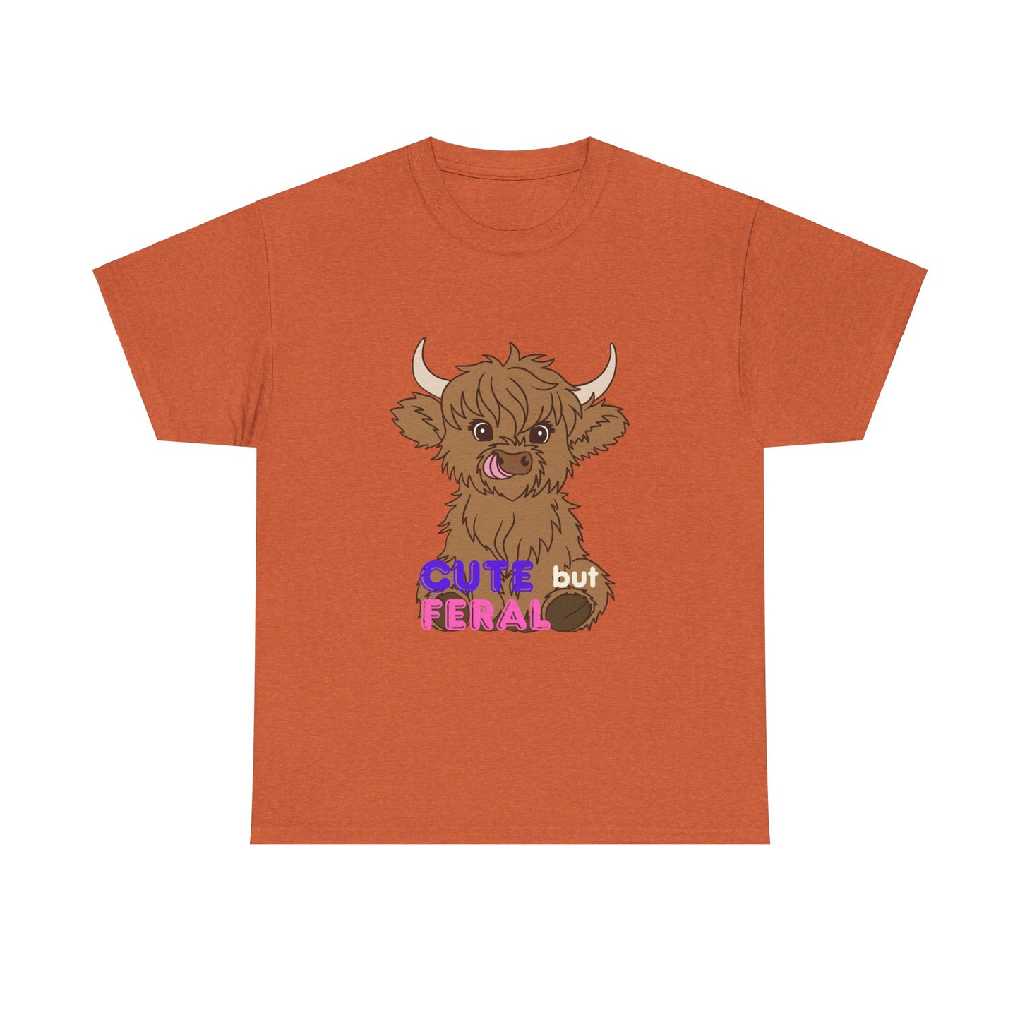 Cute but Feral Unisex Heavy Cotton Tee