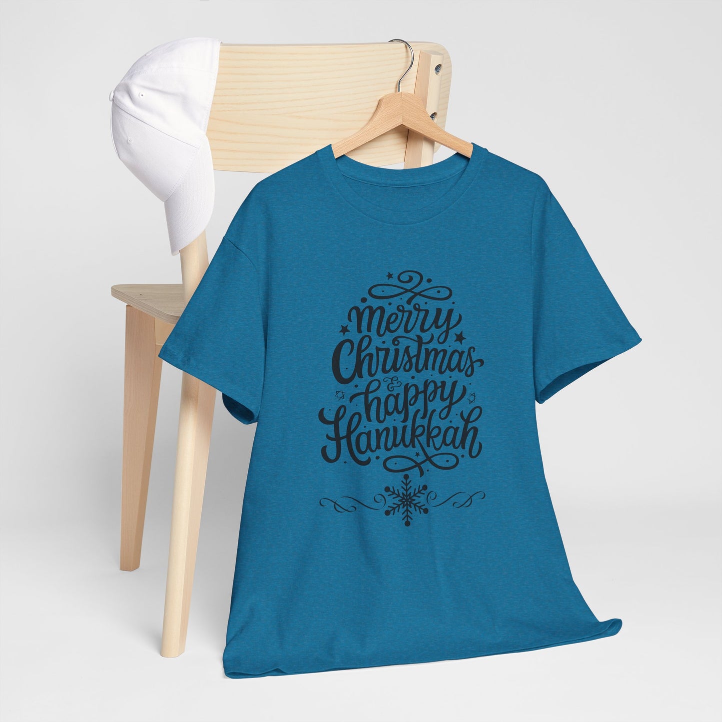 Merry Hanukkah Unisex Heavy Cotton Tee