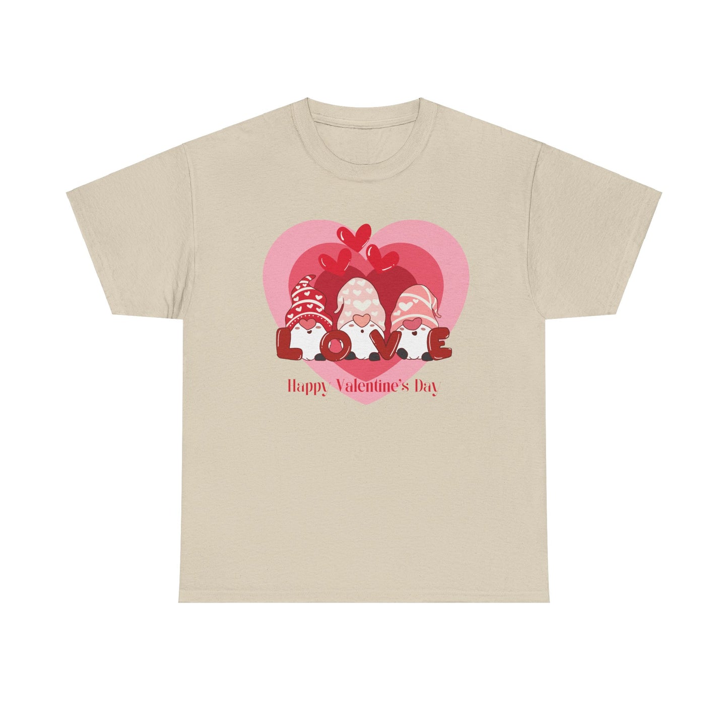 Valentines Gnome Unisex Heavy Cotton Tee