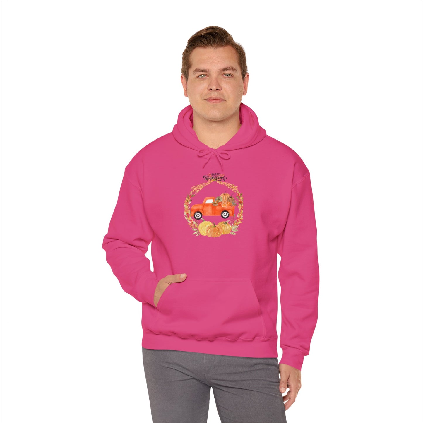 Happy Thanksgiving Unisex Heavy Blend™ Hooded Sweatshirt