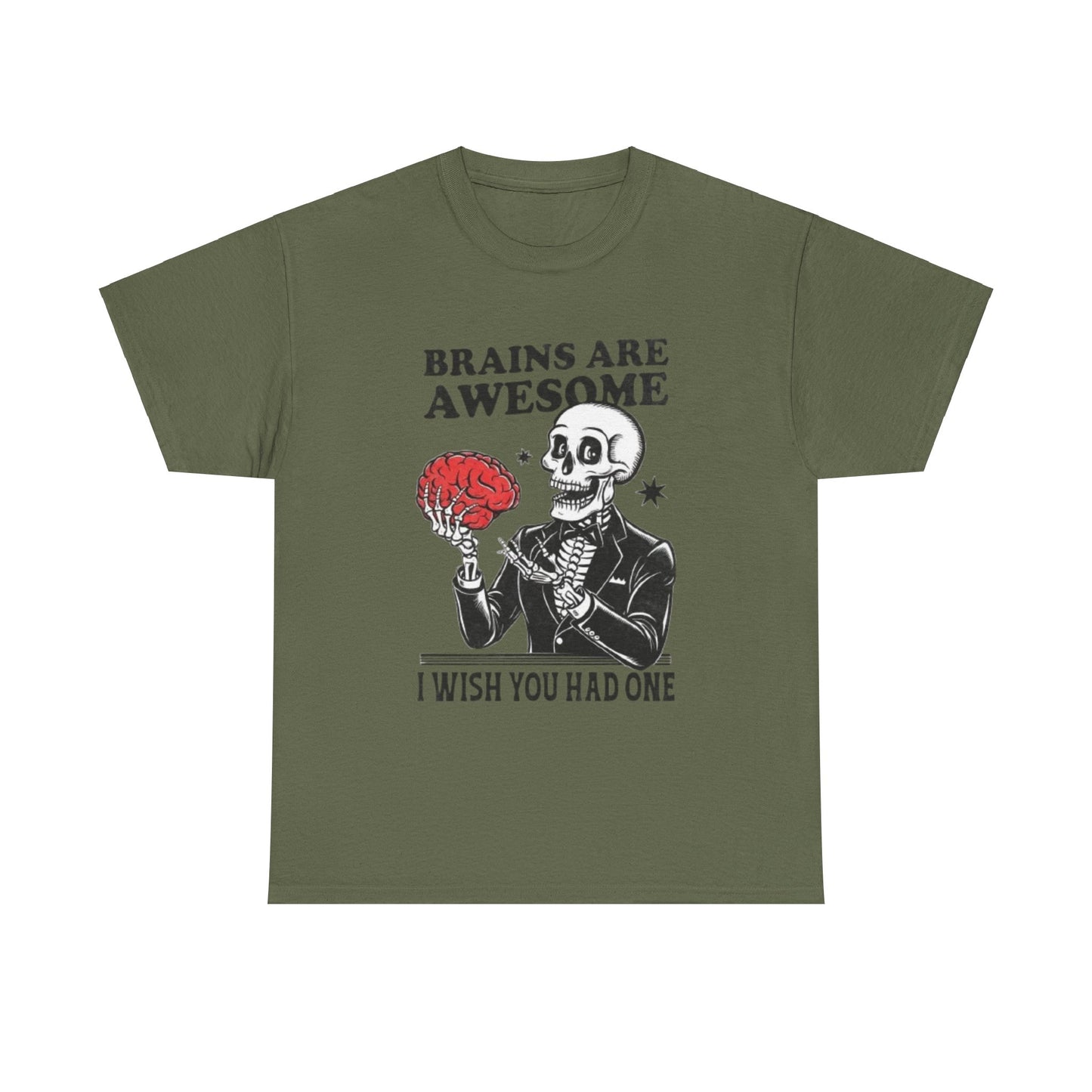Brains Unisex Heavy Cotton Tee