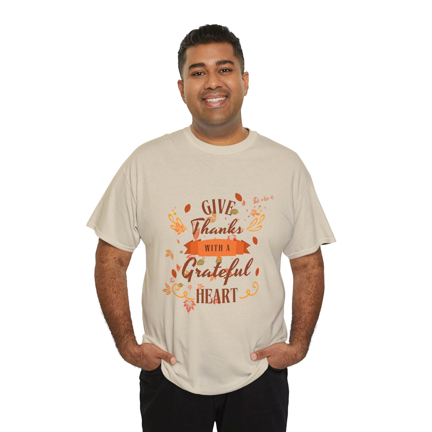 Give Thanks Unisex Heavy Cotton Tee