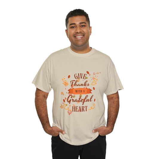 Give Thanks Unisex Heavy Cotton Tee