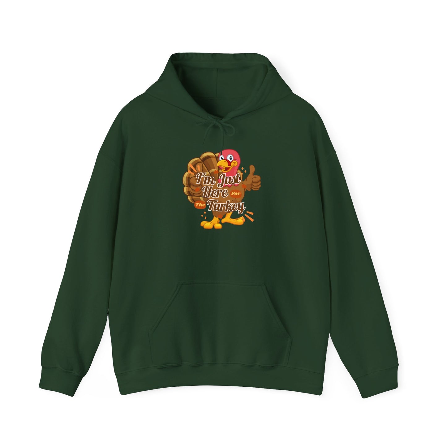 Here for the Turkey Unisex Heavy Blend™ Hooded Sweatshirt