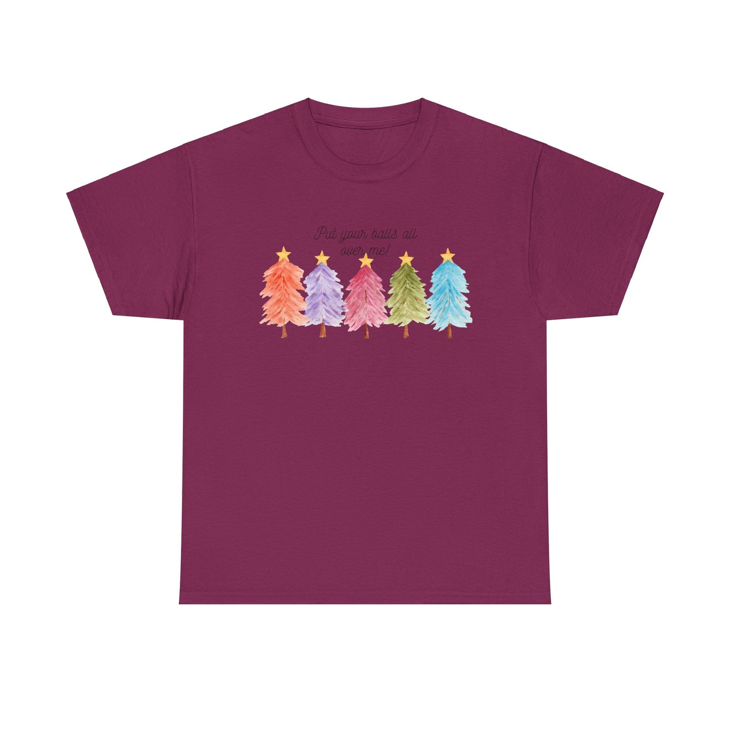 Christmas trees Unisex Heavy Cotton Tee