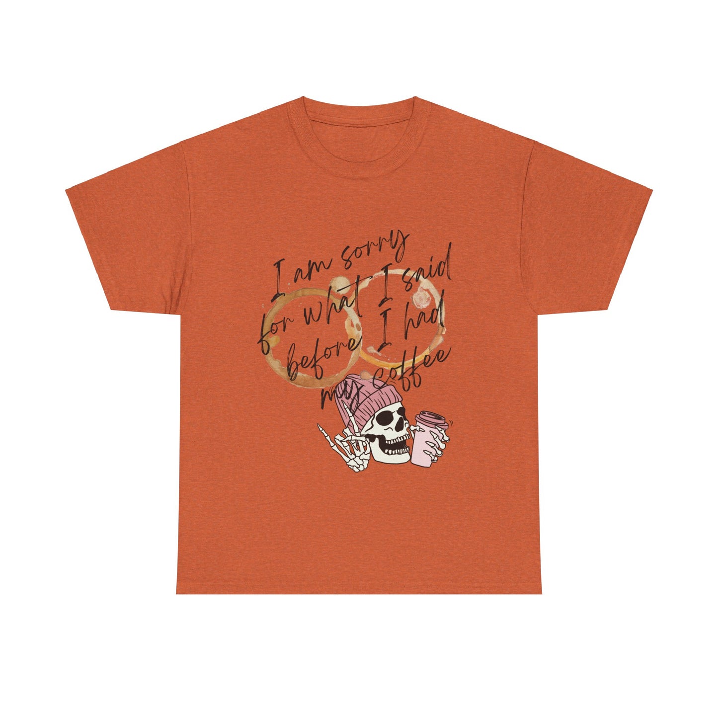 Coffee Unisex Heavy Cotton Tee