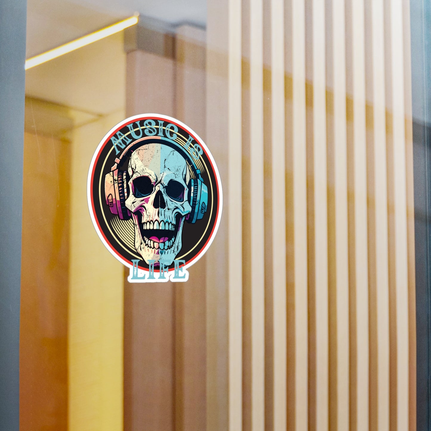 Music is Life Kiss-Cut Vinyl Decals