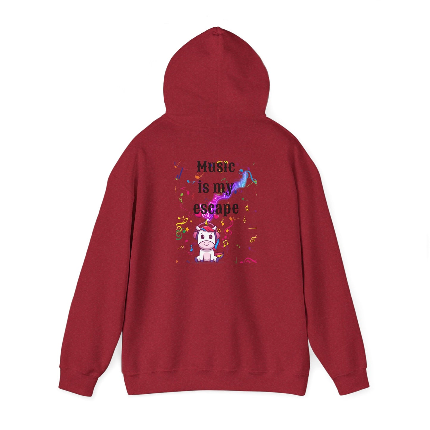 Music is my escape Unisex Heavy Blend™ Hooded Sweatshirt