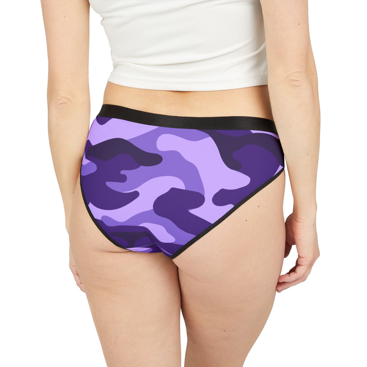 Purple Camo Women's Underwear (AOP)
