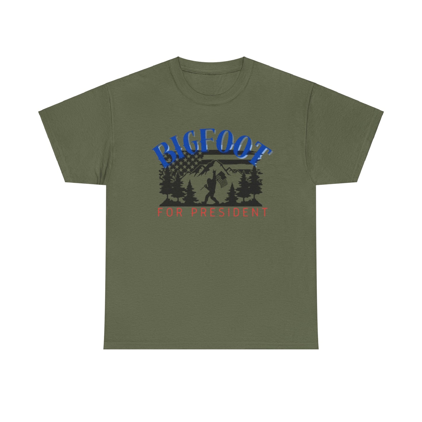 Bigfoot for President Unisex Heavy Cotton Tee
