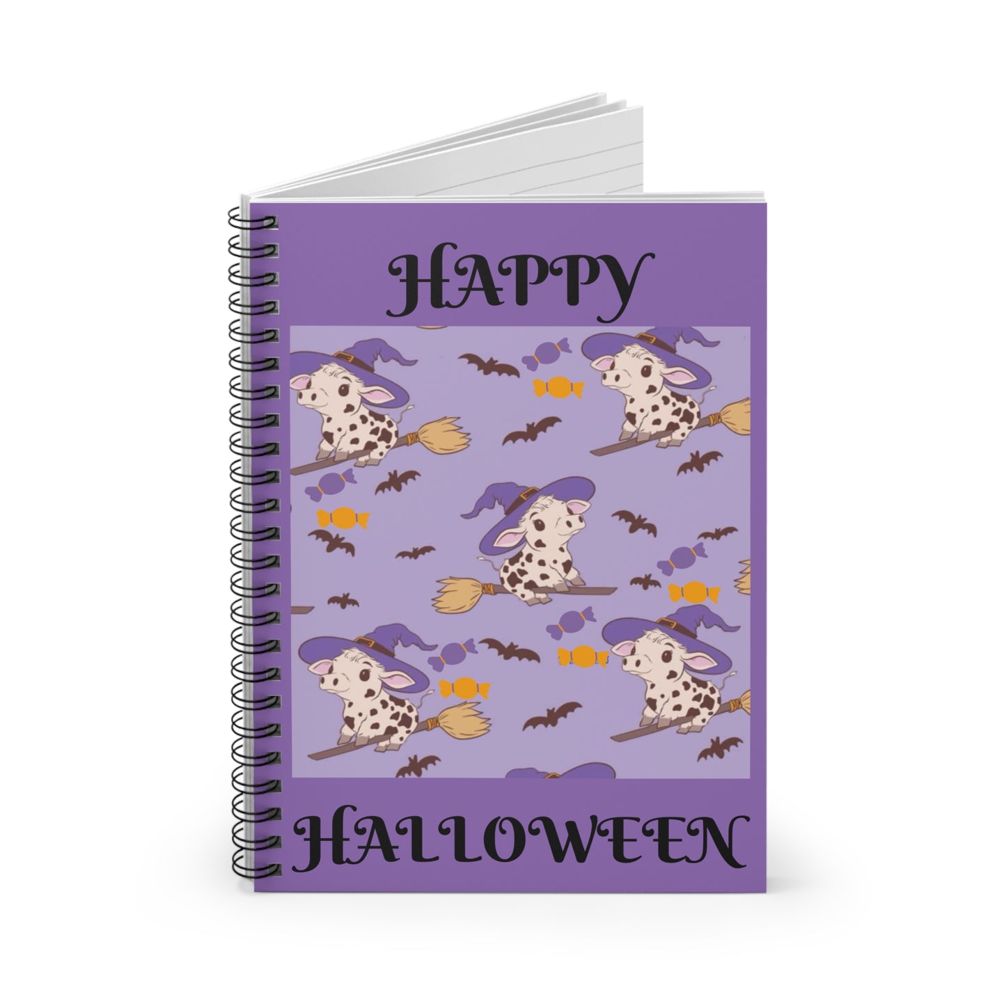 Witch Cows Spiral Notebook - Ruled Line
