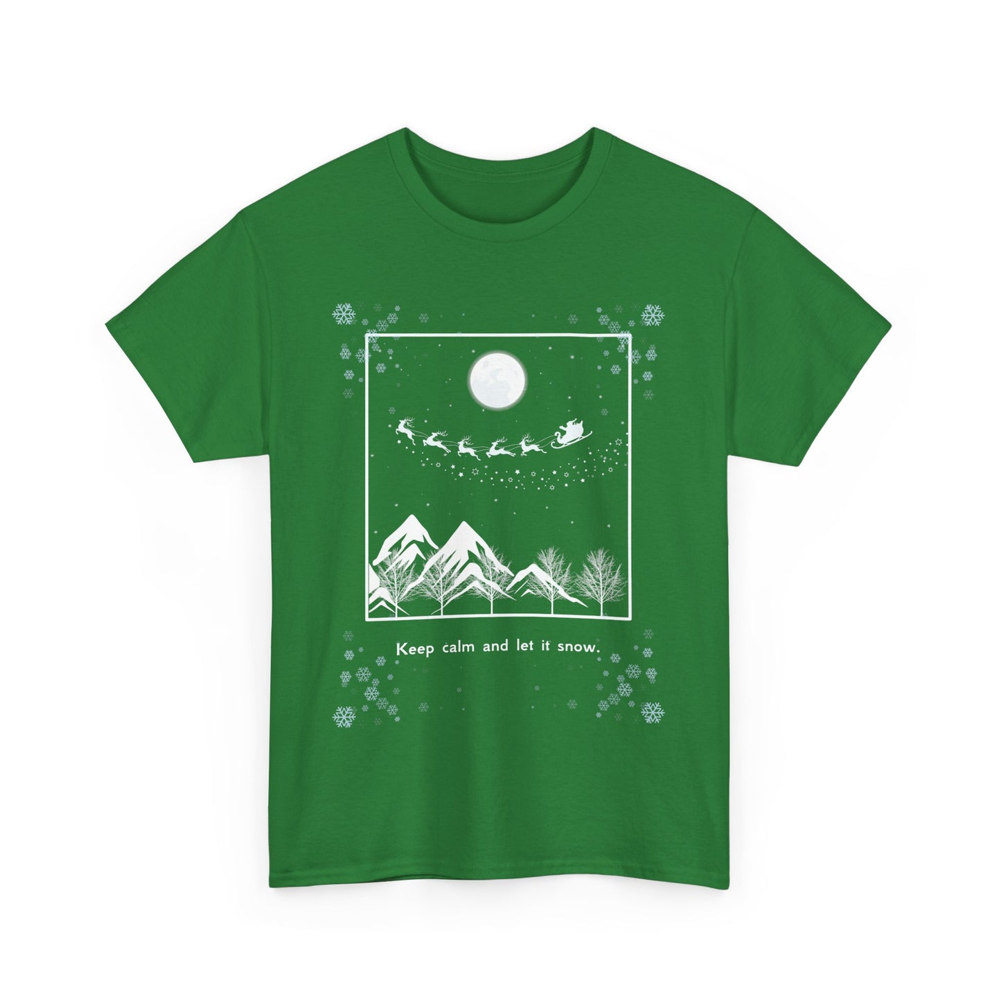 Let it Snow Unisex Heavy Cotton Tee